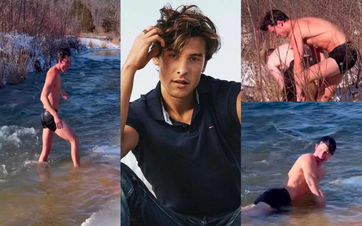 Quand Shawn Mendes plonge en boxer dans une rivière glacée | 🌈Jock.life